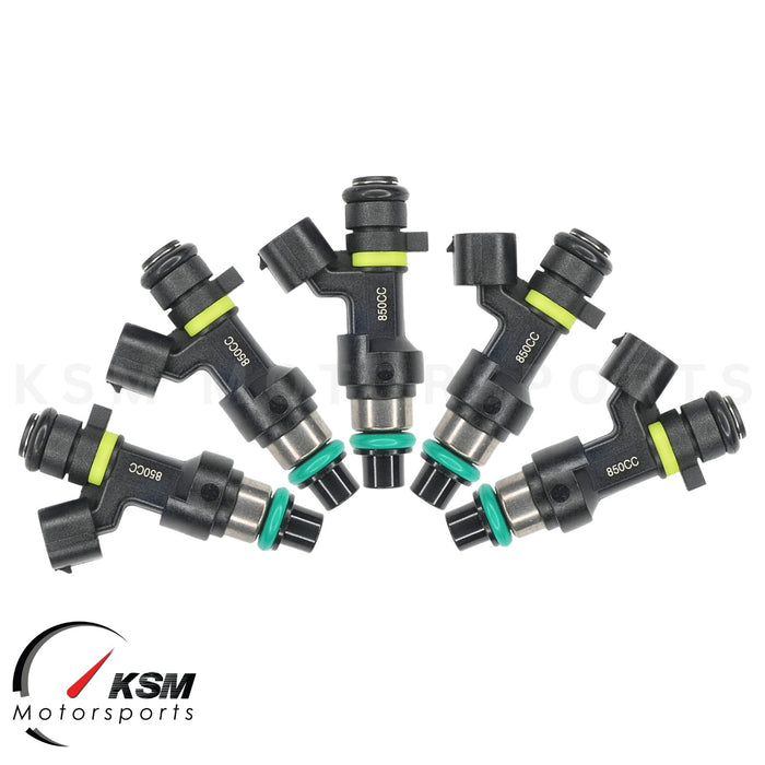 5 850cc-Einspritzdüsen mit hohem OHMS für 2009–2010 Ford Focus MK2 RS ST225, passend für DENSO