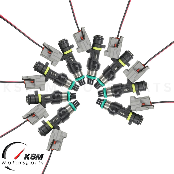 8 x 850cc 81lb Einspritzdüsen für 04–10 Infiniti QX56 04–16 Nissan 5.6 V8 VK56