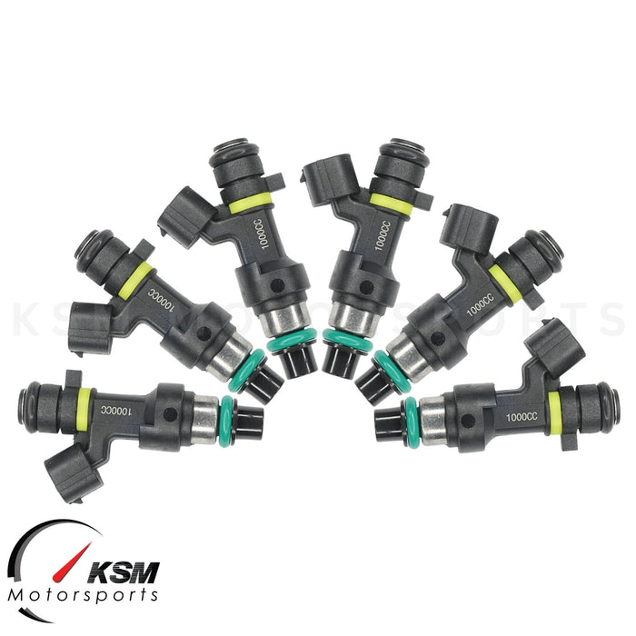 6 x 1000 cc Turbo-Einspritzdüsen passend für Honda Acura V6 3,0 3,2 3,5 95 lb High OHMS 