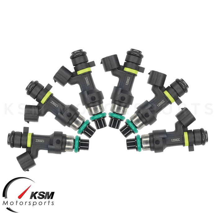6 x 1200cc Turbo Fuel Injectors fit Honda Acura V6 3.0 3.2 3.5 114lb High OHMS