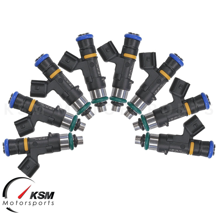 8 x High Impedance Fuel Injectors 114lb 1200cc EV14 Standard body USCAR plug E85