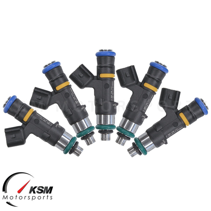 5 x 550cc fuel injectors for FORD FOCUS MK2 2.5T RS ST Fit BOSCH EV14 E85 safe