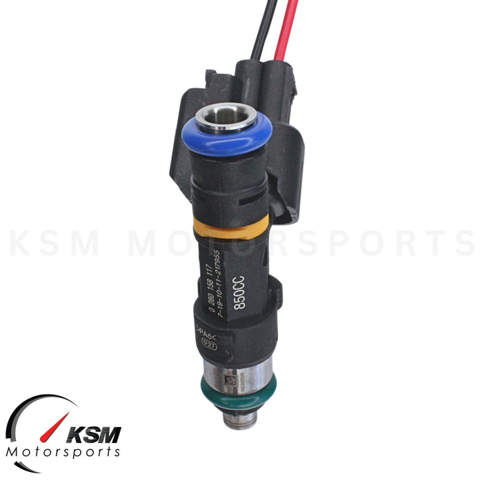 6 x 850cc fuel injectors for NISSAN SKYLINE R33 GTS-T RB25DET FIT BOSCH EV14 E85