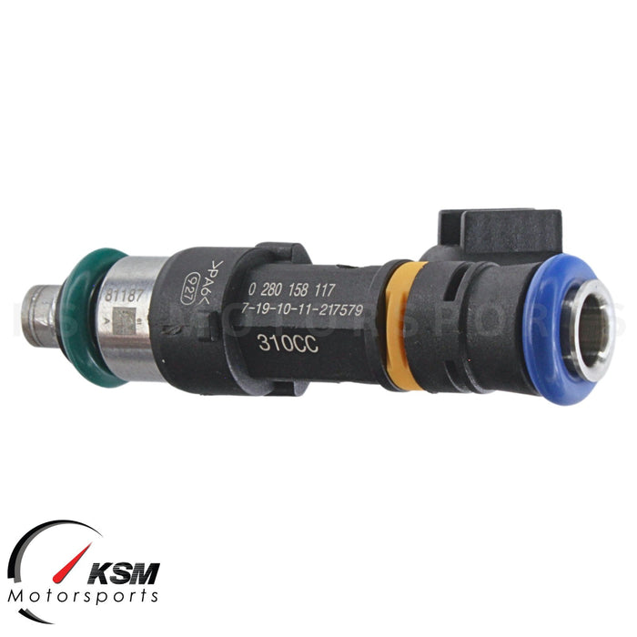 6x High Impedance Fuel Injectors 30lb 310cc EV14 Standard body USCAR plug 48.5mm