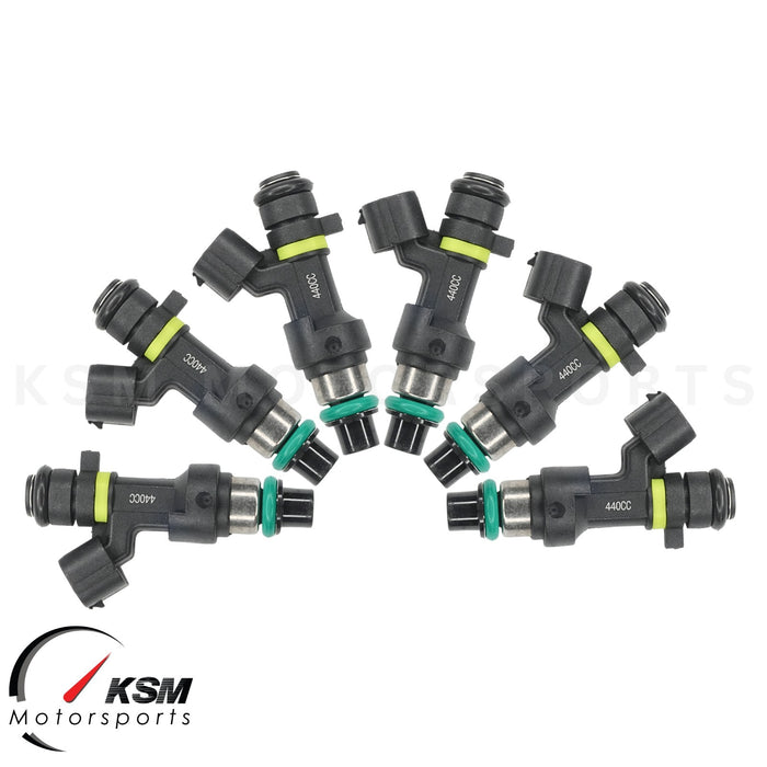 6 x 440 cc Turbo-Einspritzdüsen passend für Honda Acura V6 3.0 3.2 3.5 42lb High OHMS e85 