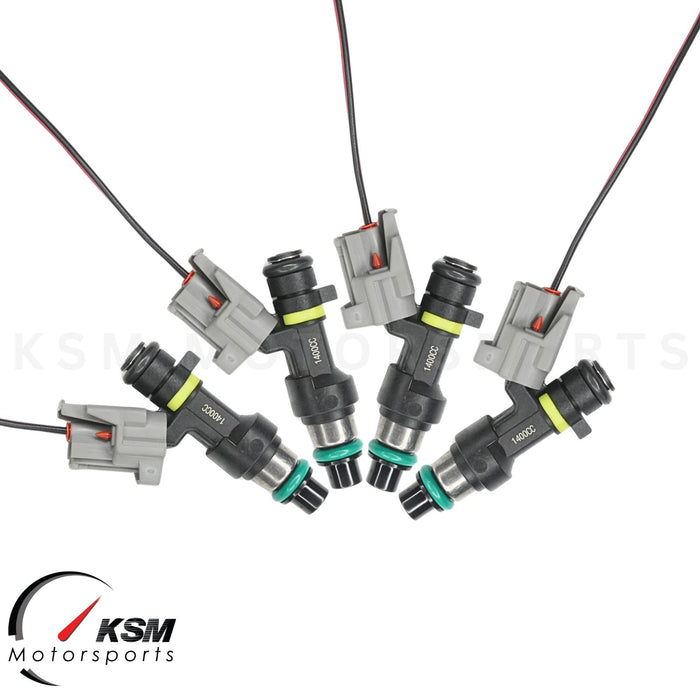 4x 1400cc fuel injectors for 02-11 Honda Acura K20A K24A 06-09 S2000 Turbo Denso