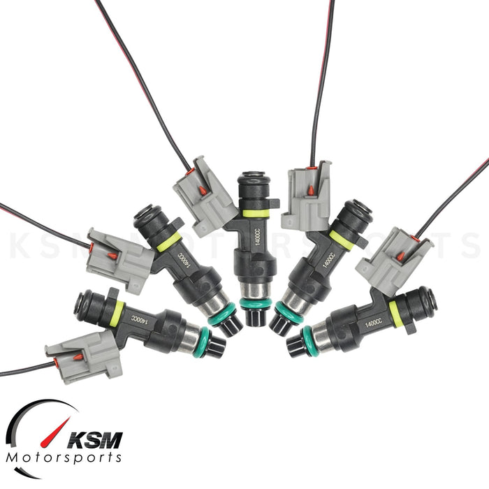 5 x 1400cc 133lb Fuel Injectors for 2009-2010 Ford Focus MK2 RS ST225 FIT DENSO