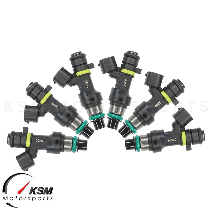 6 injecteurs de carburant turbo 1400 cc pour Honda Acura V6 3.0 3.2 3.5 133 lb OHMS. 