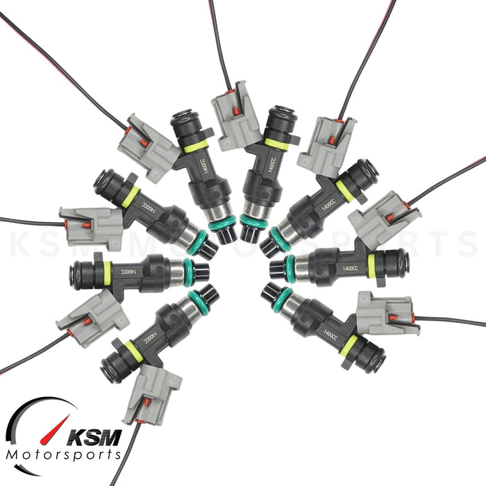 8 1400cc 133lb Einspritzdüsen für 04–10 Infiniti QX56 04–16 Nissan 5.6 V8 VK56