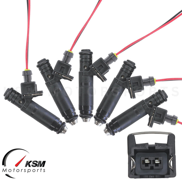 5x 1600cc 152lb fit Siemens Deka EV1 Fuel Injectors For Audi VW RS2 S2 Volvo E85