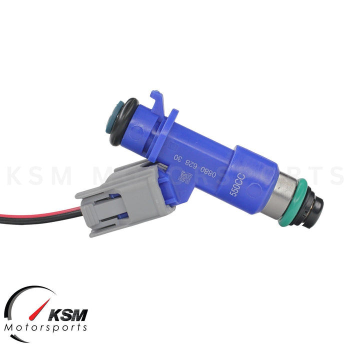 4 x 550cc fuel Injectors with Plug & Play OBD2 adapters for Honda Acura RDX