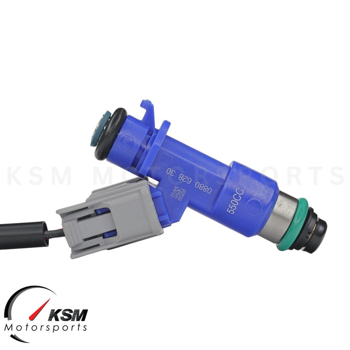 4 x 550cc fuel Injectors with Plug & Play adapters for Honda Acura RDX