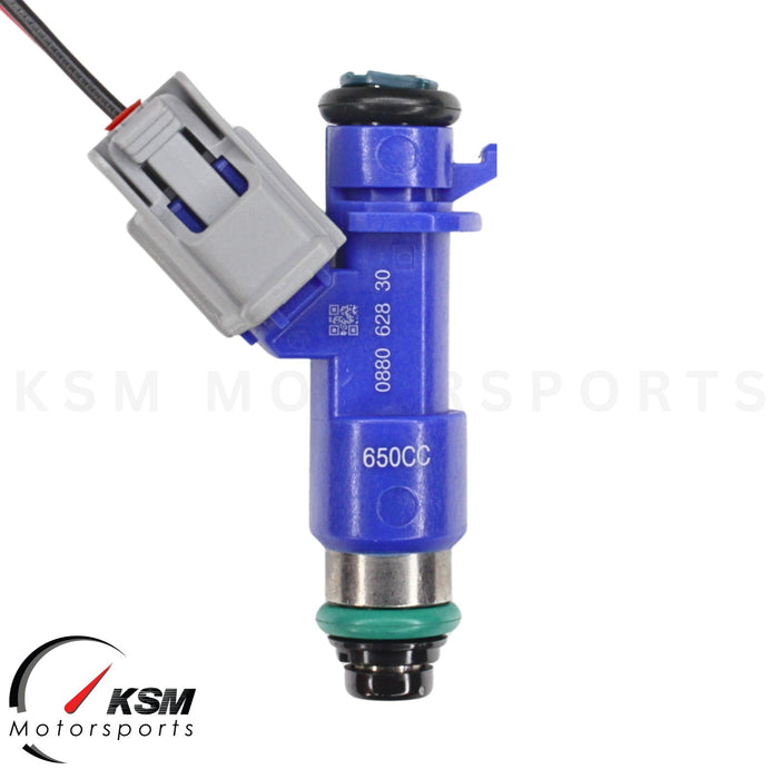 4 x 650cc fuel Injectors with Plug & Play OBD2 adapters for Honda Acura RDX