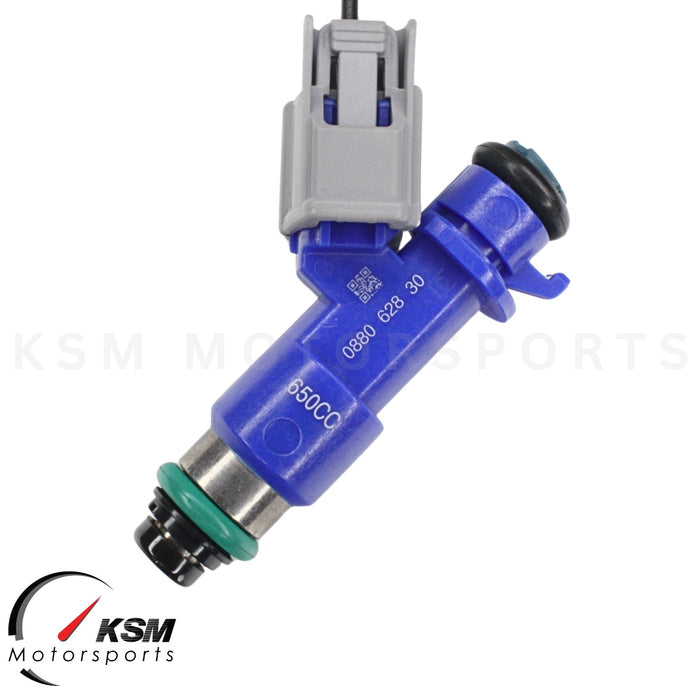 4 x 650cc fuel Injectors with Plug & Play OBD2 adapters for Honda Acura RDX