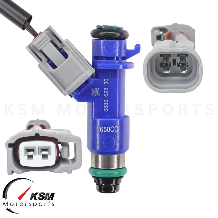 4 x 650cc fuel Injectors with Plug & Play adapters for Honda Acura RDX