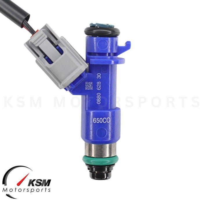 4 x 650cc fuel Injectors with Plug & Play adapters for Honda Acura RDX