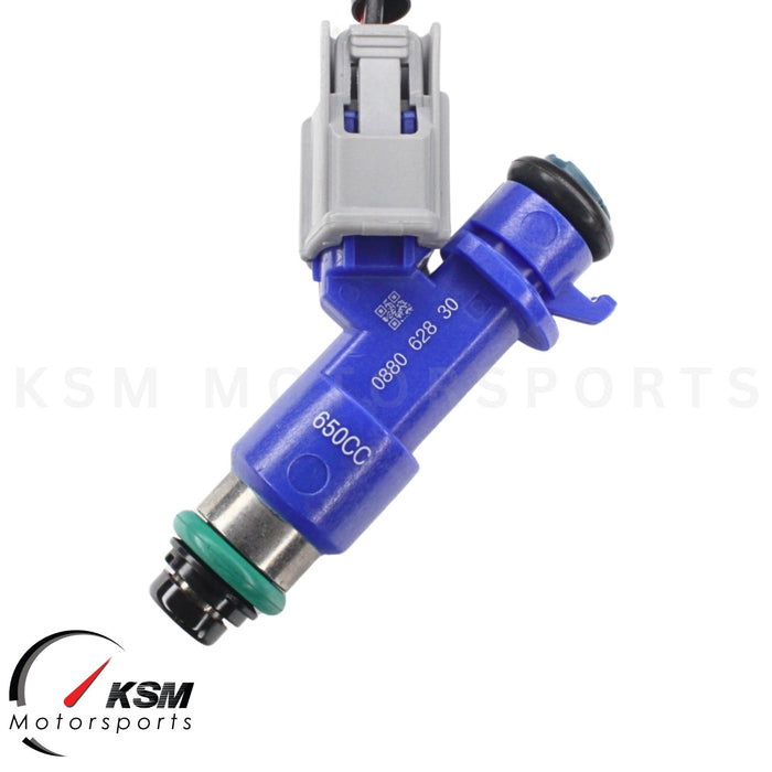 4 x 650cc fuel Injectors with Plug & Play adapters for Honda Acura RDX