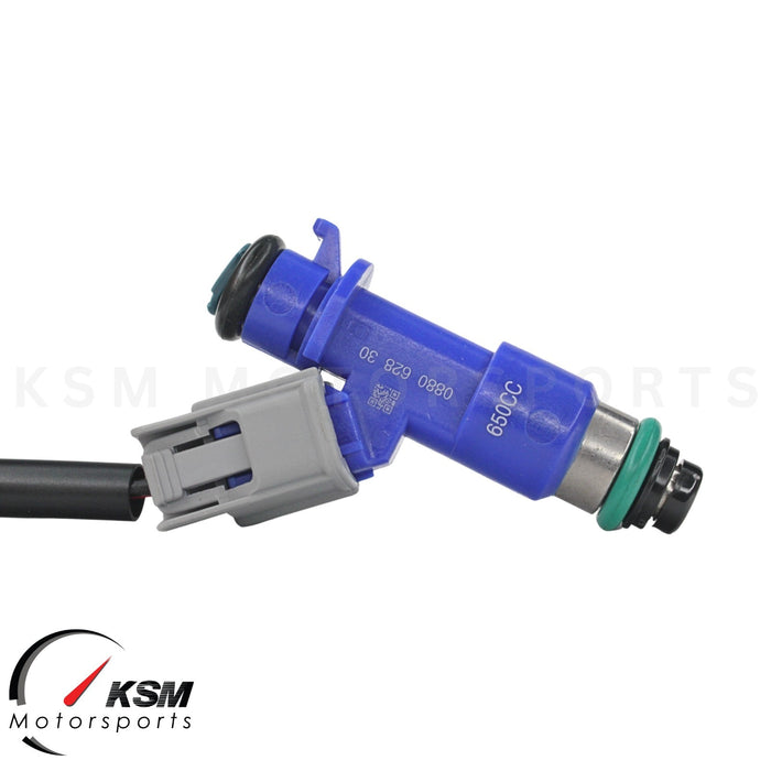 4 x 650cc fuel Injectors with Plug & Play adapters for Honda Acura RDX