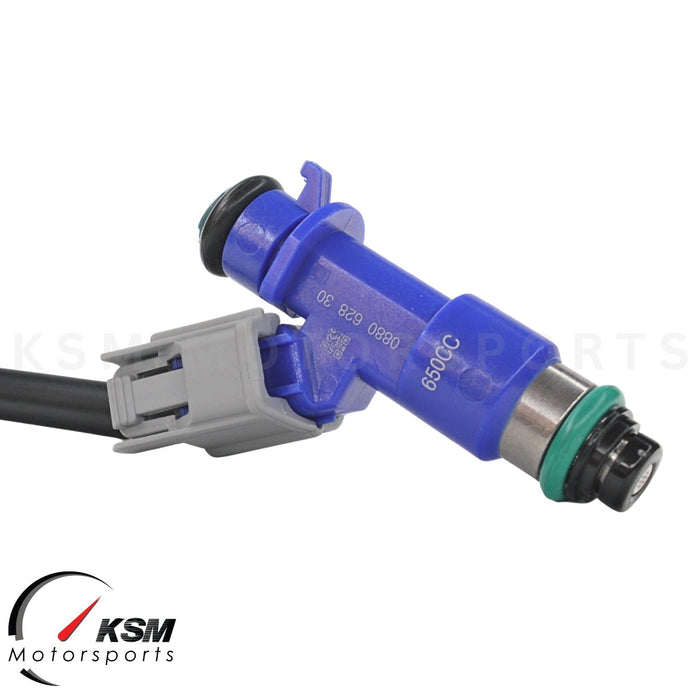 4 x 650cc fuel Injectors with Plug & Play adapters for Honda Acura RDX
