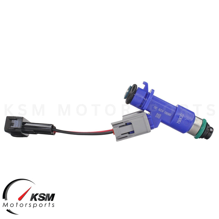 4 x 750cc fuel Injectors with Plug & Play OBD2 adapters for Honda Acura RDX