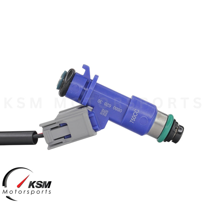 4 x 750cc fuel Injectors with Plug & Play adapters for Honda Acura RDX