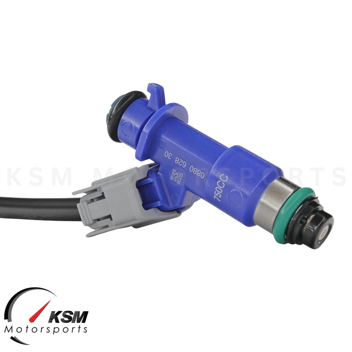 4 x 750cc fuel Injectors with Plug & Play adapters for Honda Acura RDX