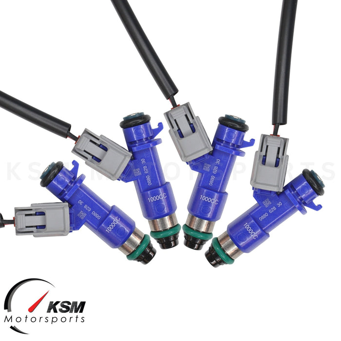 4 x 1000cc fuel Injectors with Plug & Play adapters for Honda Acura RDX