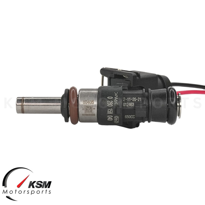 4 x 650 cc Einspritzdüsen passend für Bosch Düsenventil EV14KT 0280158040 Benzin 