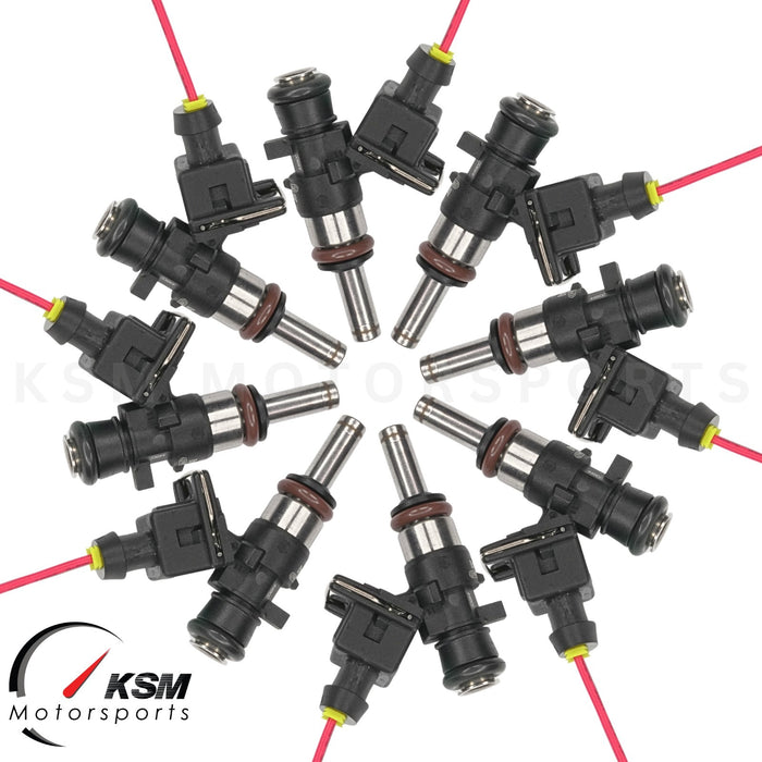 8 x 440cc 42lb Fuel Injectors fit Bosch EV14KT Long Nozzle E85 LS3 LS7 LSA