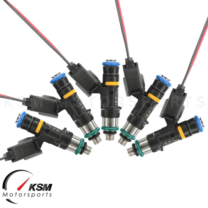 5 x 1300cc 124lb fuel injector for FORD FOCUS MK2 2.5T RS ST fit BOSCH EV14 E85