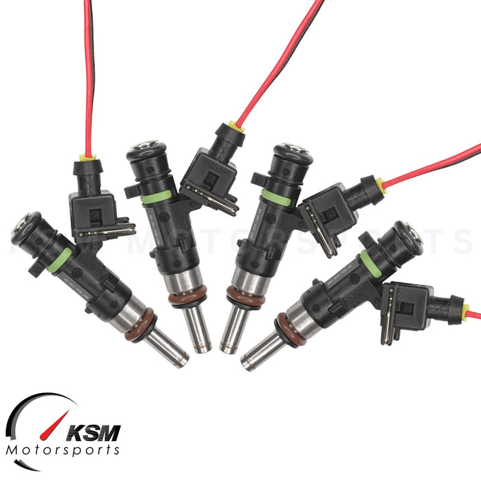4 x Fuel Injectors fit Bosch 0280158123 590cc 56lb Long Nozzle EV14 6-Hole