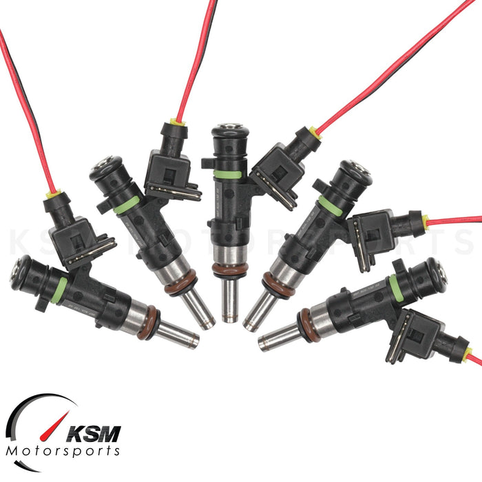 5 x Fuel Injectors fit Bosch 0280158123 590cc 56lb Long Nozzle EV14 6-Hole